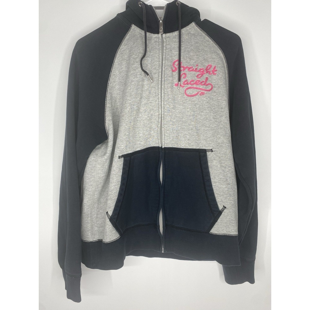 Nike Straight Laced Zipup Hoodie Colorblock Womens Jacket Embroidered Large